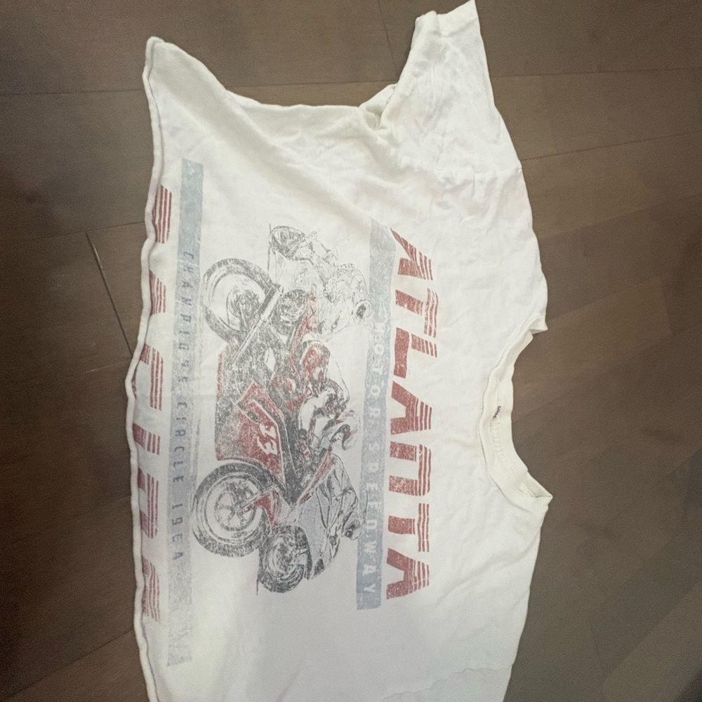 Garage White Graphic Sweater